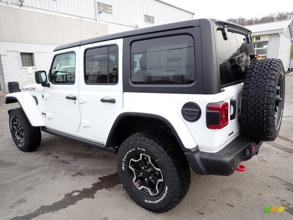 2023 Wrangler Unlimited Rubicon 4x4 - Bright White / Black photo #3