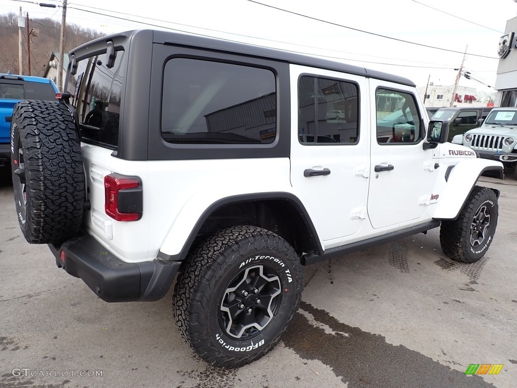 2023 Wrangler Unlimited Rubicon 4x4 - Bright White / Black photo #6