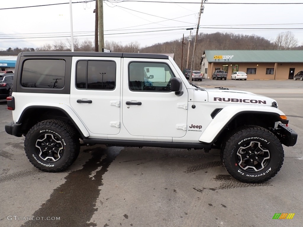 2023 Wrangler Unlimited Rubicon 4x4 - Bright White / Black photo #7