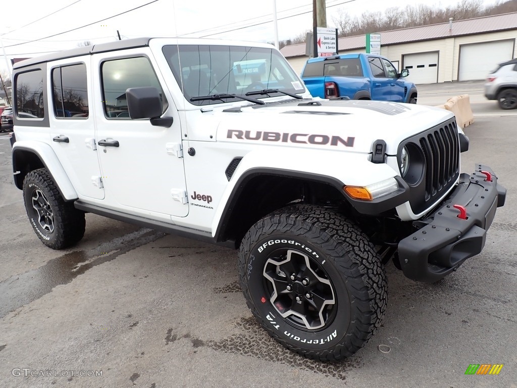 2023 Wrangler Unlimited Rubicon 4x4 - Bright White / Black photo #8