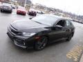 2020 Crystal Black Pearl Honda Civic EX Hatchback  photo #5