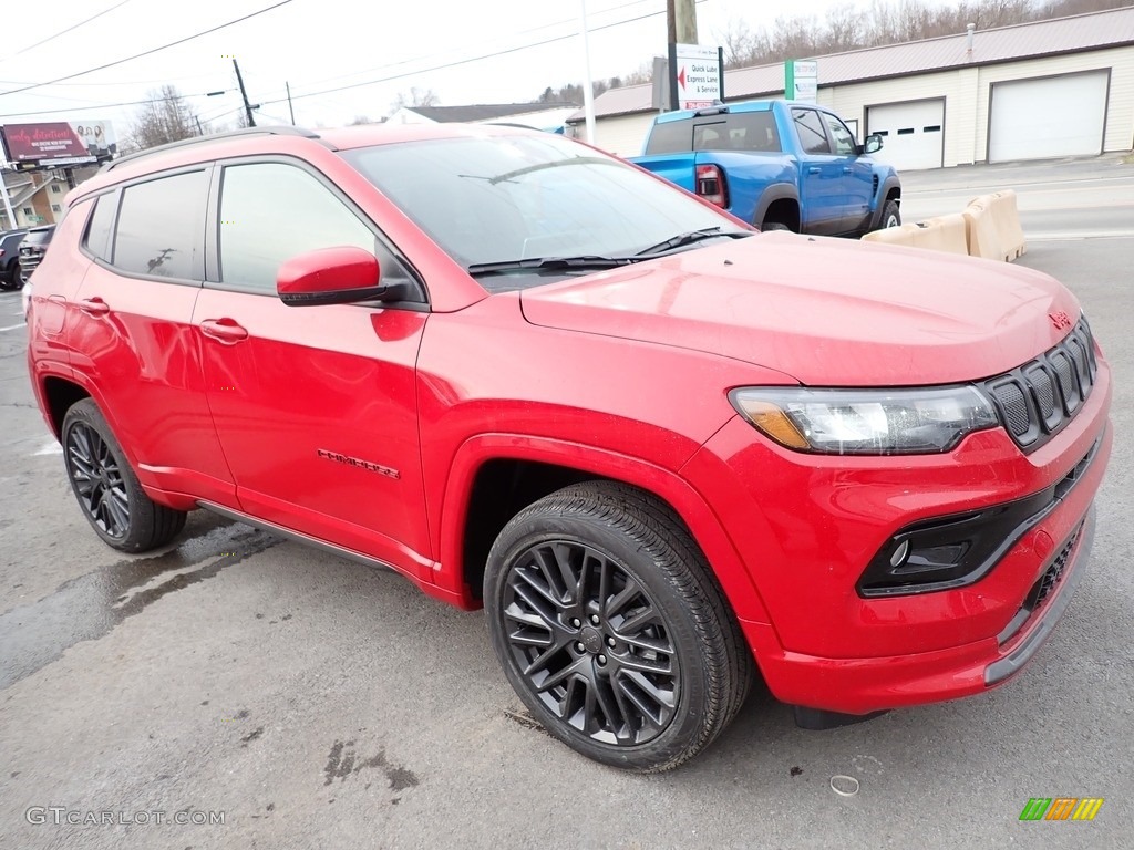 Redline Pearl 2022 Jeep Compass Limited (Red) Edition 4x4 Exterior Photo #145497657