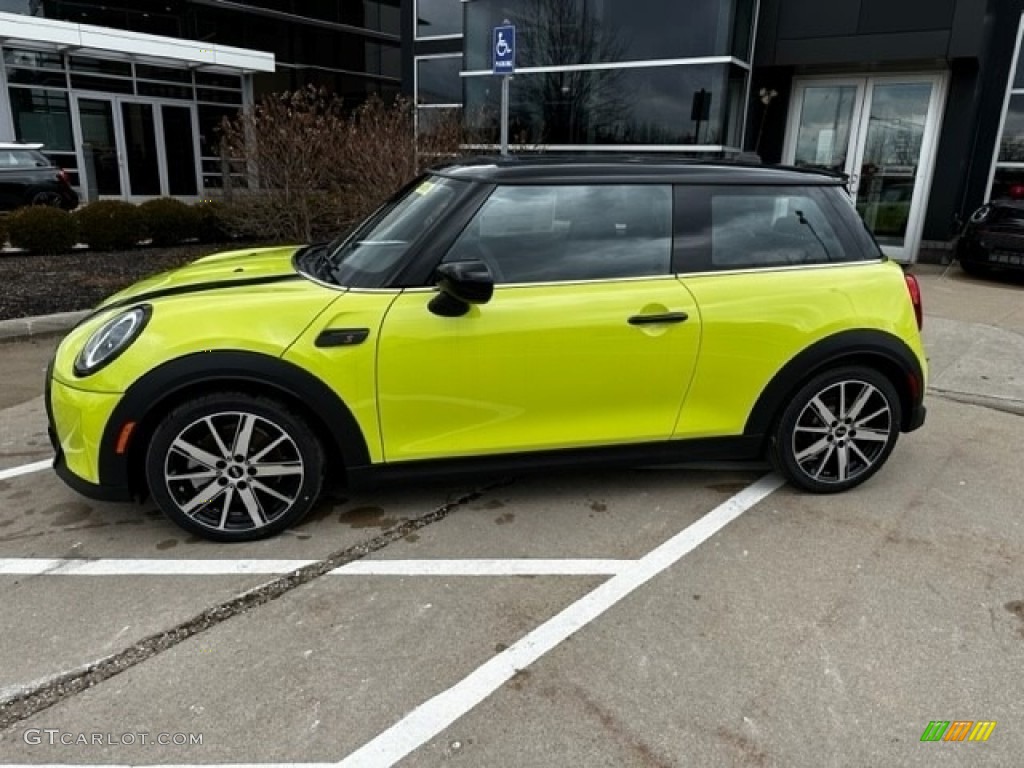 Zesty Yellow 2023 Mini Hardtop Cooper S 2 Door Exterior Photo #145497966