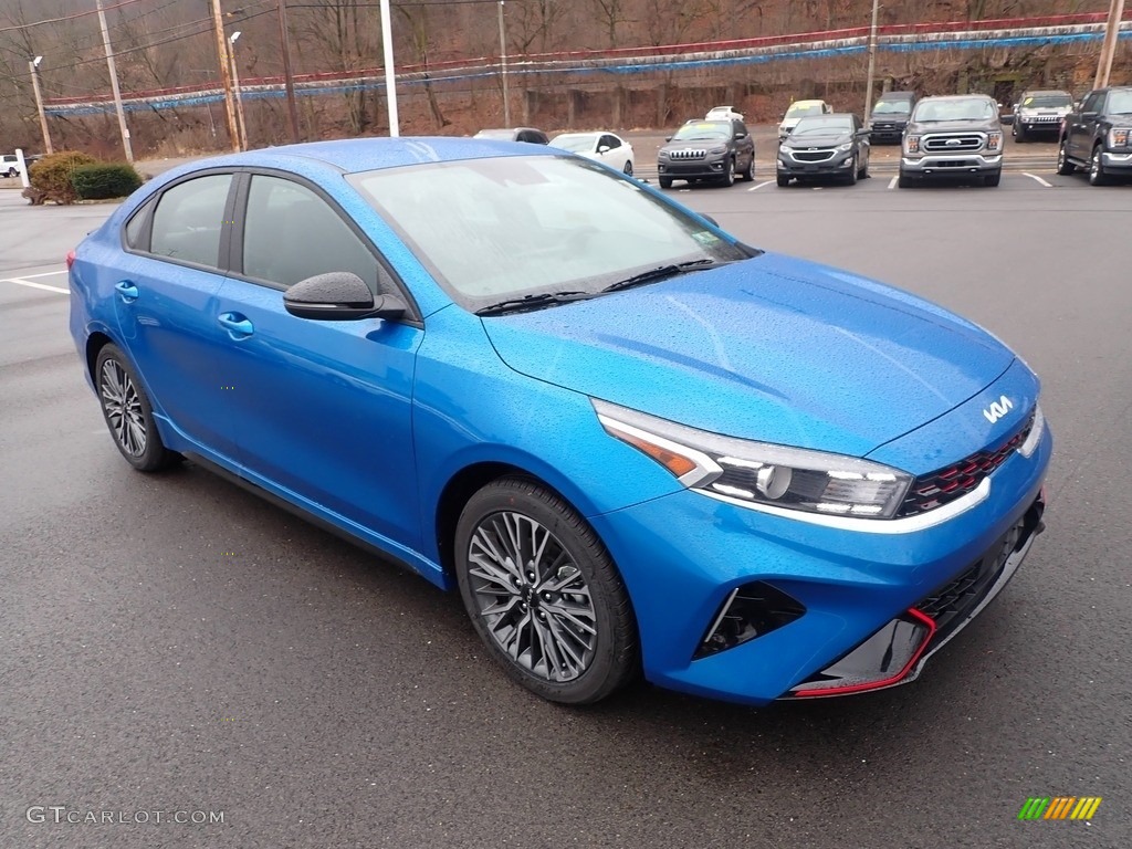 Sporty Blue 2023 Kia Forte GT-Line Exterior Photo #145498977
