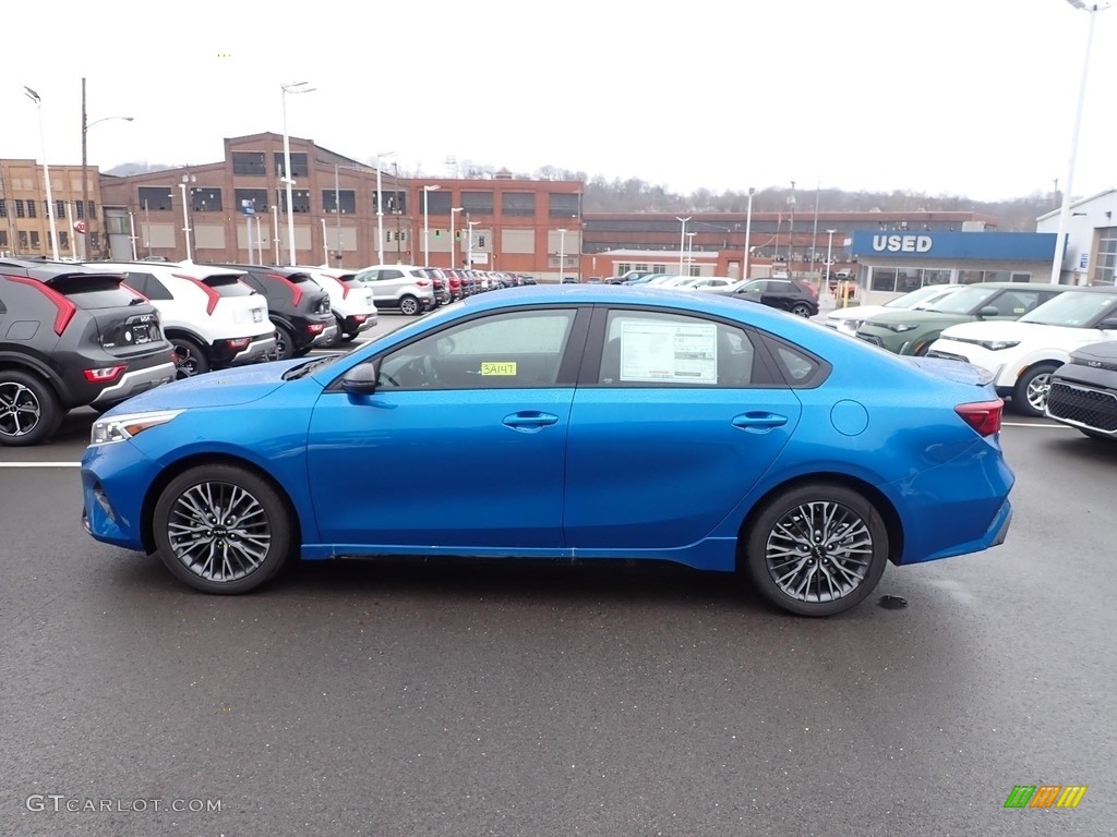 Sporty Blue 2023 Kia Forte GT-Line Exterior Photo #145498995