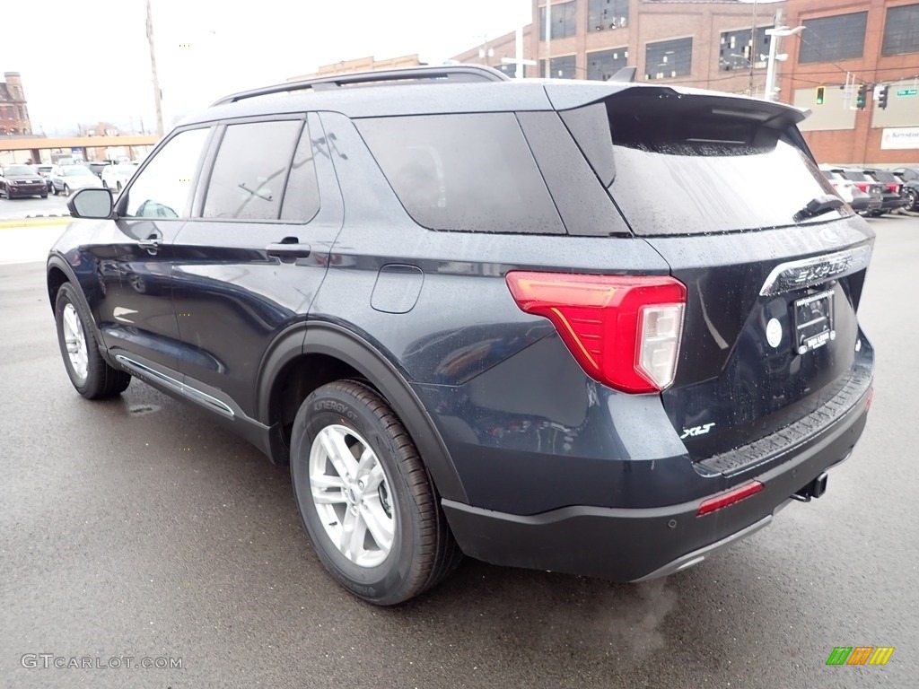 2022 Explorer XLT 4WD - Stone Blue Metallic / Ebony photo #6