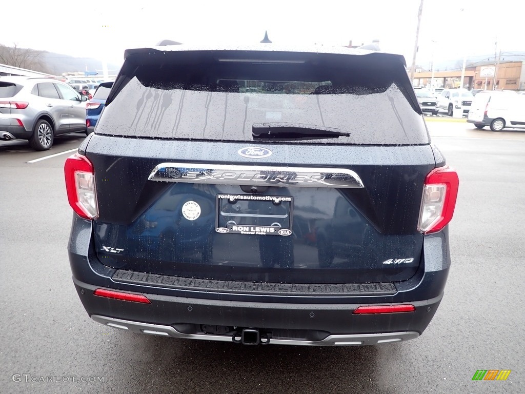 2022 Explorer XLT 4WD - Stone Blue Metallic / Ebony photo #7