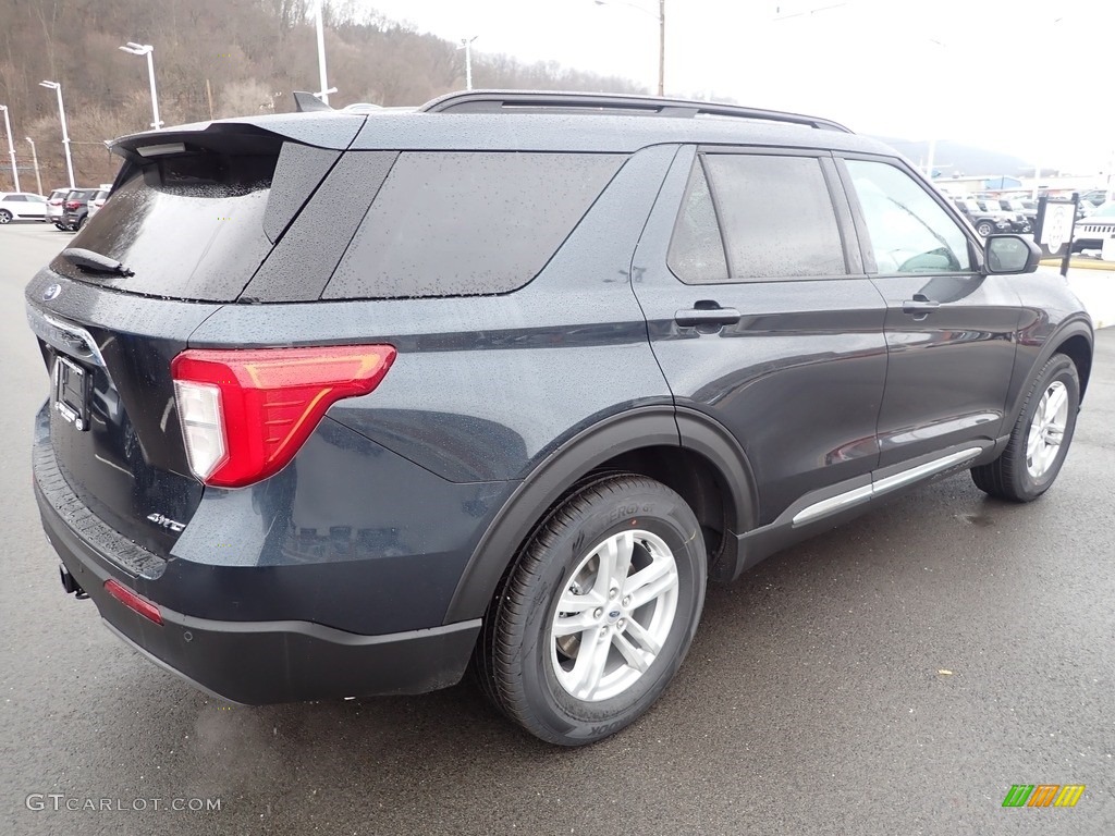 2022 Explorer XLT 4WD - Stone Blue Metallic / Ebony photo #8