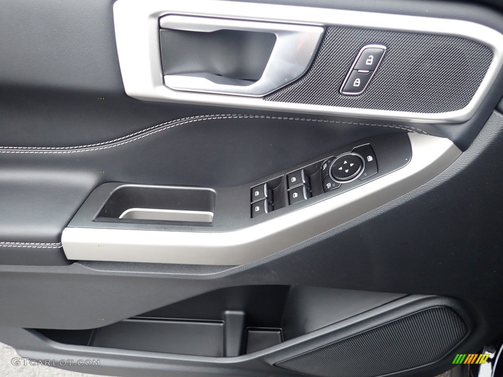 2022 Ford Explorer XLT 4WD Ebony Door Panel Photo #145499235