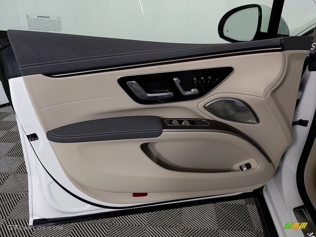 2023 Mercedes-Benz EQS 450+ 4Matic Sedan Macchiato Beige/Space Gray Door Panel Photo #145500082