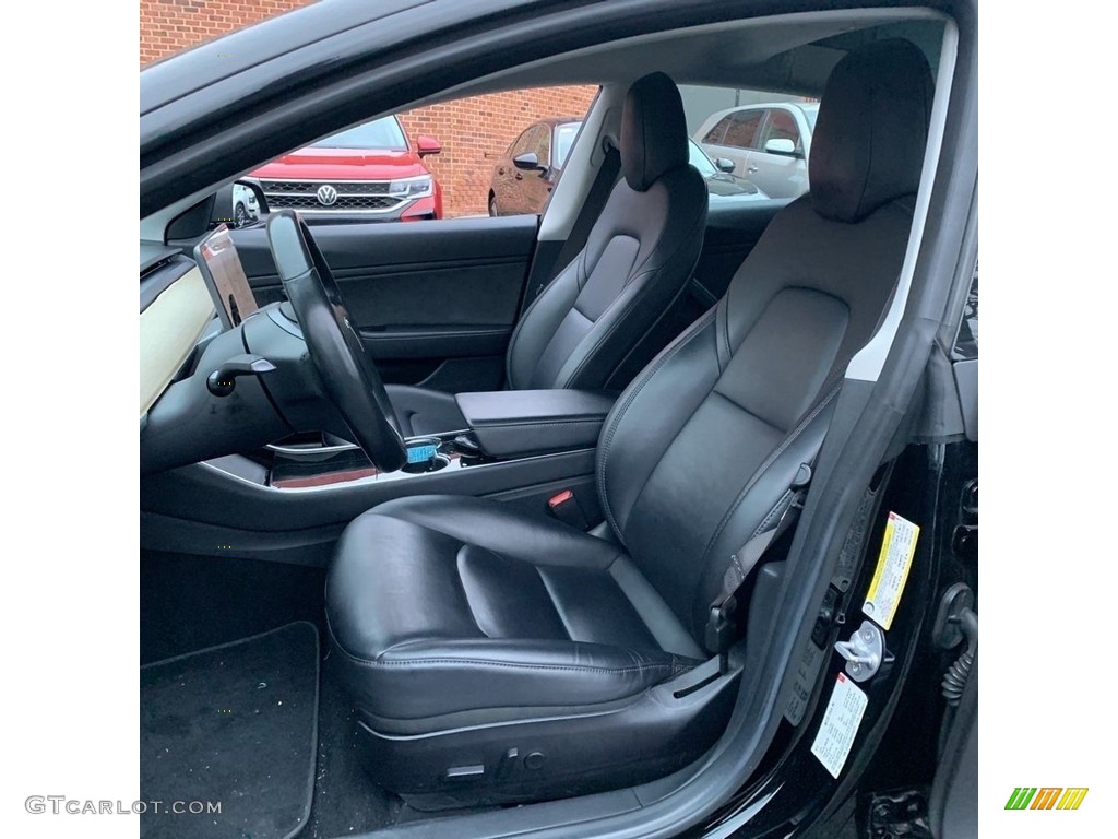 Black Interior 2018 Tesla Model 3 Long Range Photo #145500085