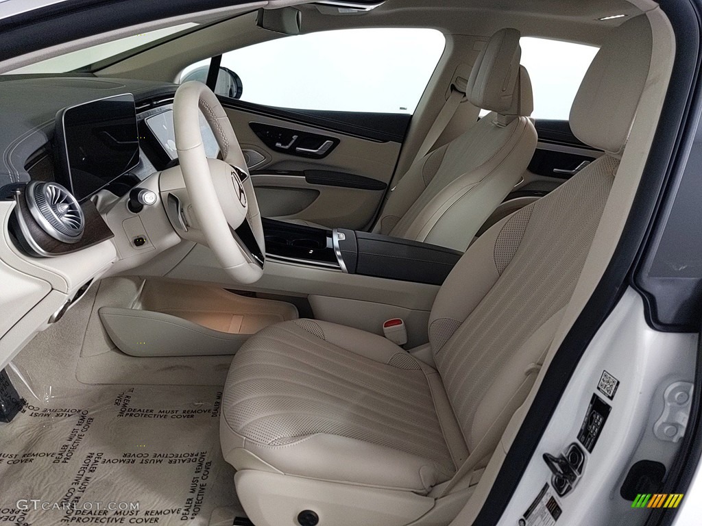 Macchiato Beige/Space Gray Interior 2023 Mercedes-Benz EQS 450+ 4Matic Sedan Photo #145500130