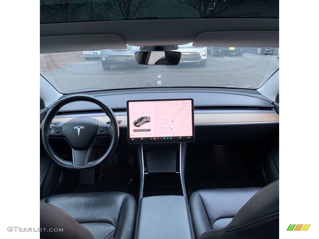2018 Tesla Model 3 Long Range Black Dashboard Photo #145500178