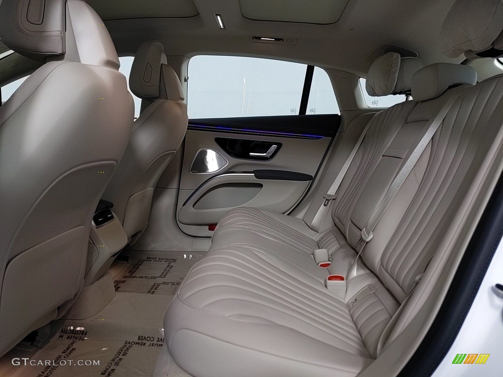 Macchiato Beige/Space Gray Interior 2023 Mercedes-Benz EQS 450+ 4Matic Sedan Photo #145500376