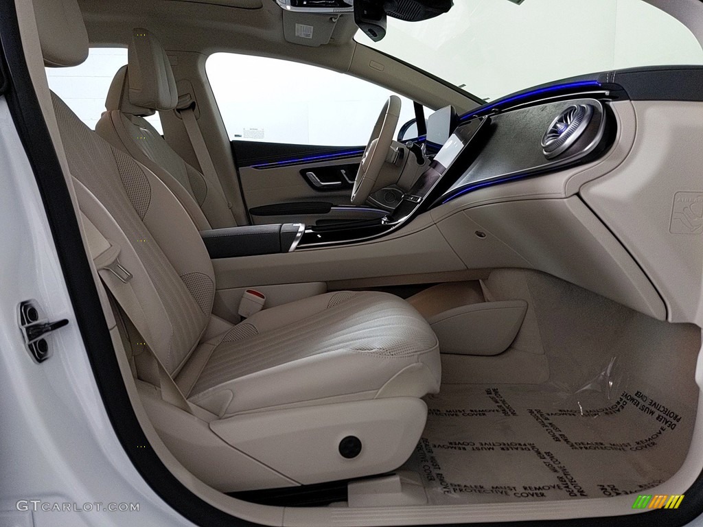Macchiato Beige/Space Gray Interior 2023 Mercedes-Benz EQS 450+ 4Matic Sedan Photo #145500450
