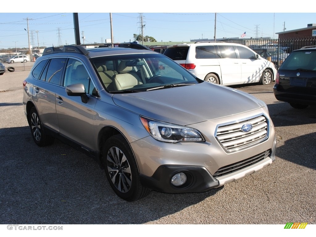 2015 Outback 2.5i Limited - Tungsten Metallic / Warm Ivory photo #7