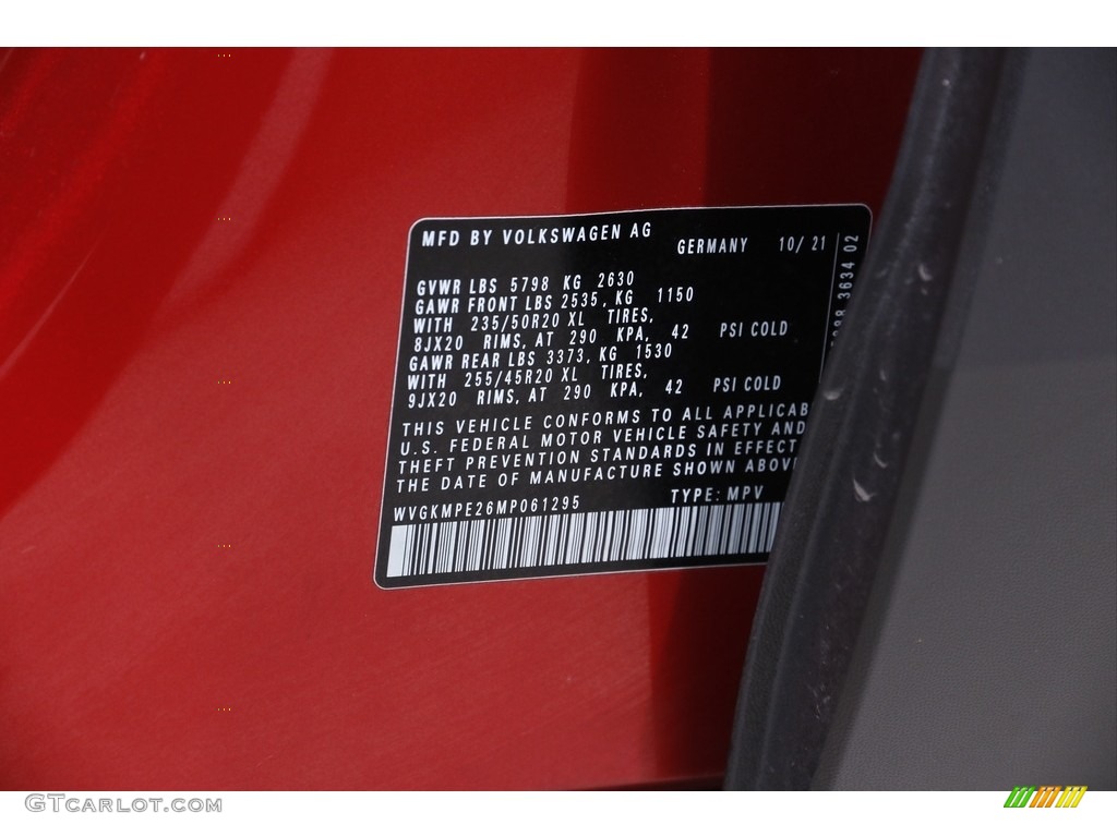 2021 ID.4 Pro S - Kings Red Metallic / Galaxy Black photo #28