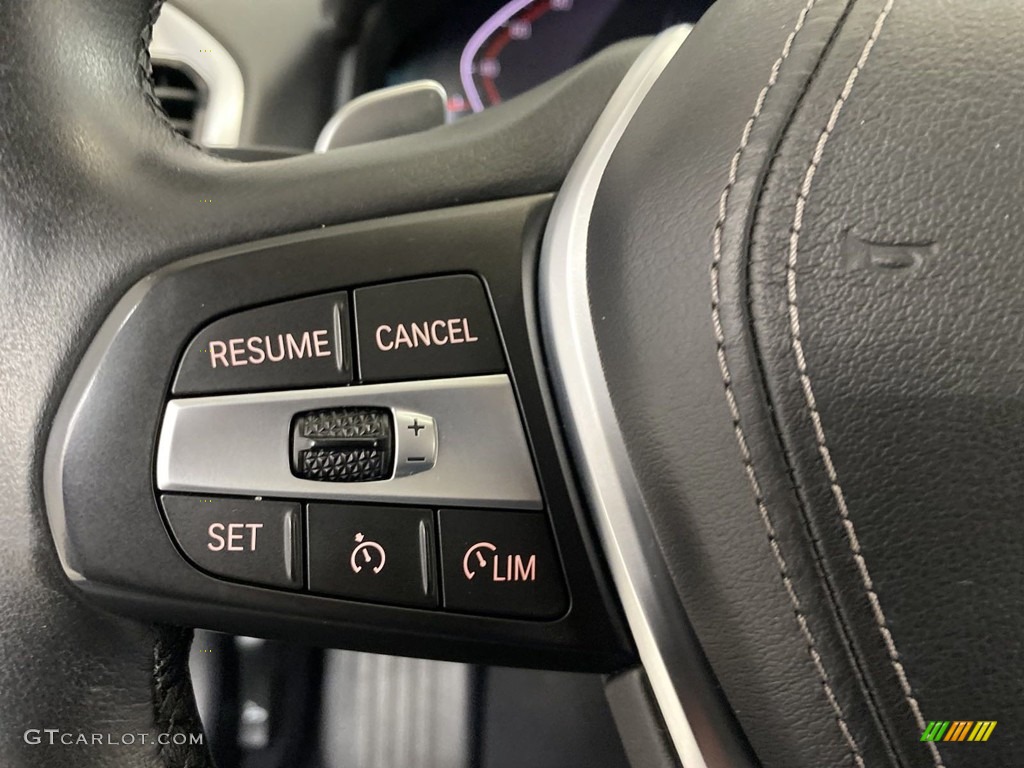 2020 BMW 8 Series 840i Coupe Black Steering Wheel Photo #145500799