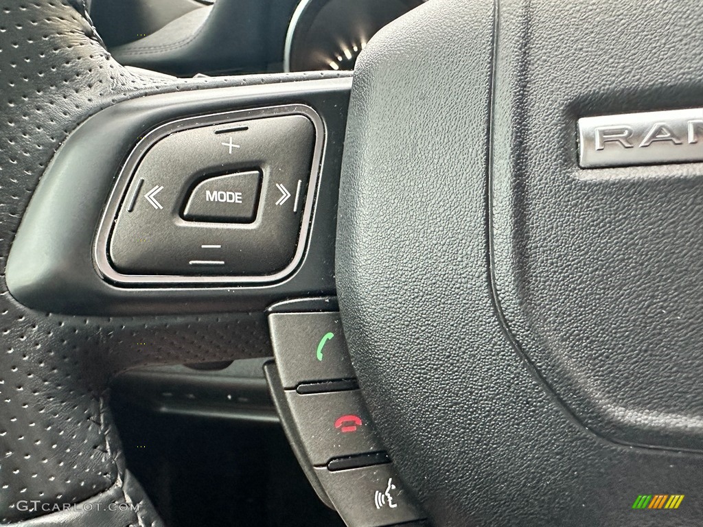2017 Land Rover Range Rover Evoque HSE Dynamic Ebony/Pimento Steering Wheel Photo #145501375