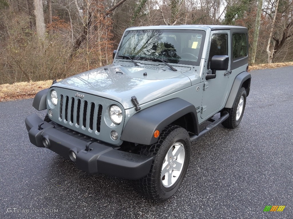 2015 Wrangler Sport 4x4 - Anvil / Black photo #2