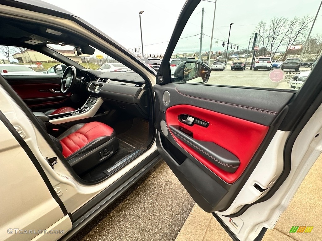 2017 Land Rover Range Rover Evoque HSE Dynamic Ebony/Pimento Door Panel Photo #145502227