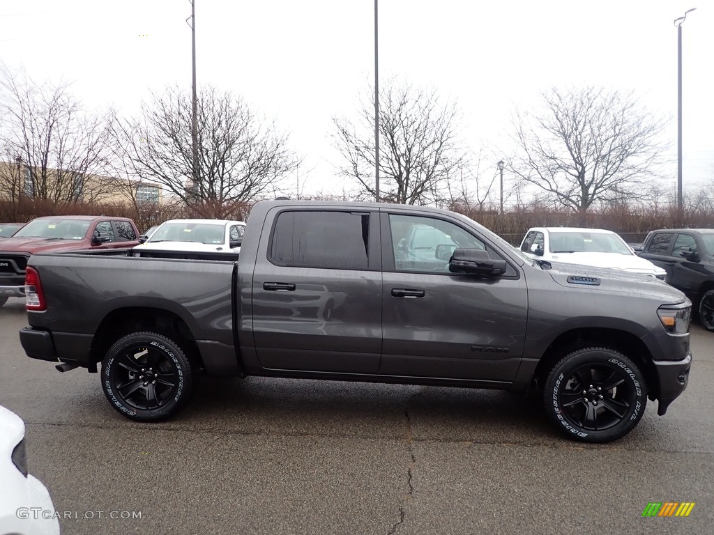 Granite Crystal Metallic 2023 Ram 1500 Big Horn Night Edition Crew Cab 4x4 Exterior Photo #145502245