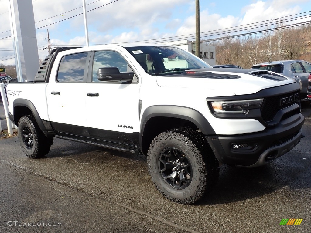 Bright White 2023 Ram 1500 TRX Crew Cab 4x4 Exterior Photo #145502251