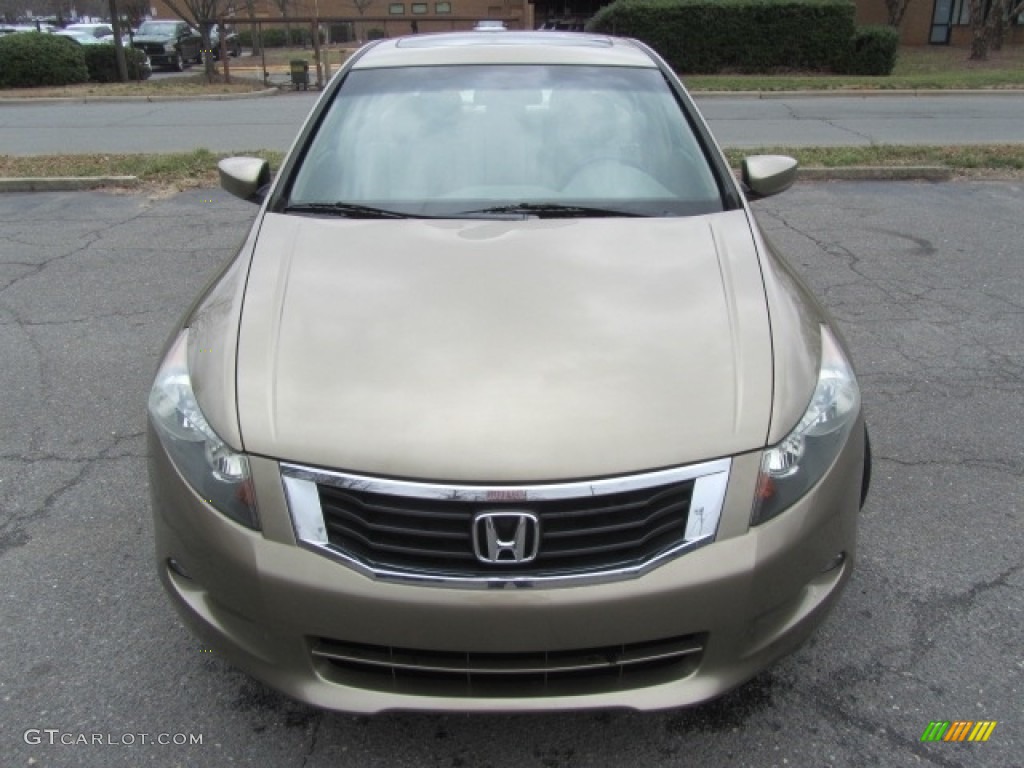 2009 Accord EX-L V6 Sedan - Bold Beige Metallic / Ivory photo #4
