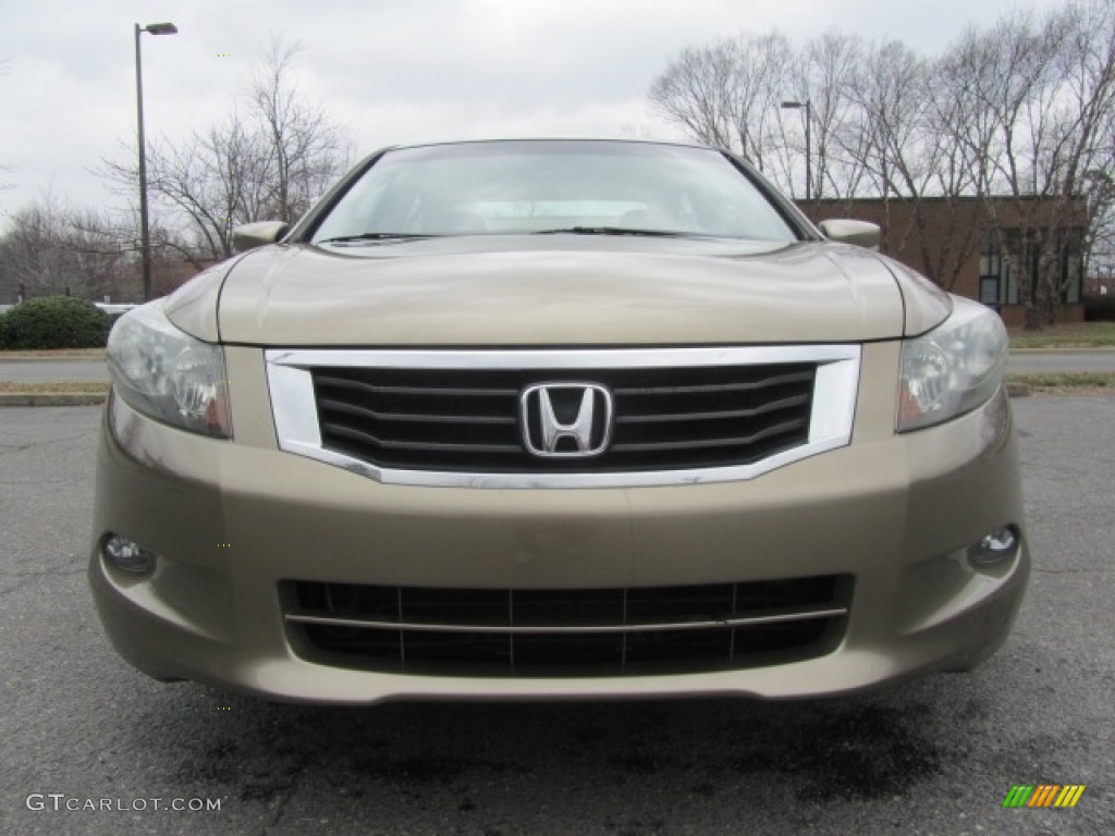 2009 Accord EX-L V6 Sedan - Bold Beige Metallic / Ivory photo #5
