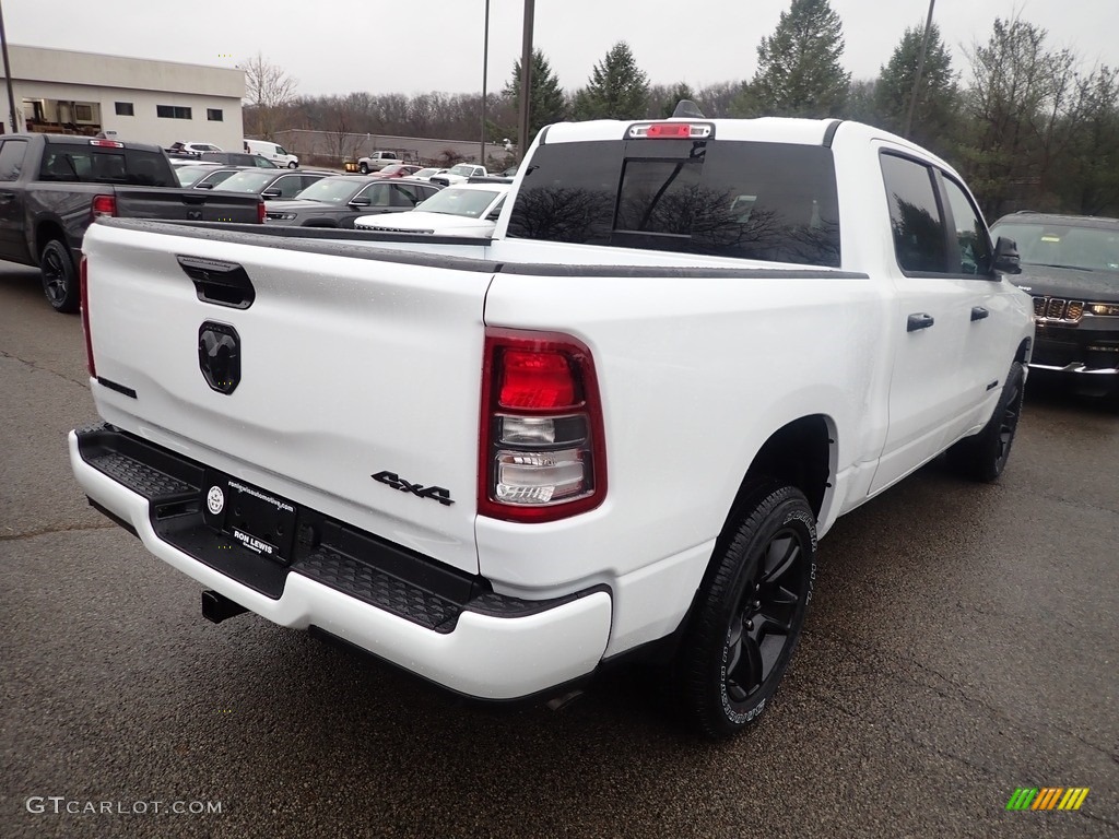 Bright White 2023 Ram 1500 Big Horn Night Edition Crew Cab 4x4 Exterior Photo #145502565