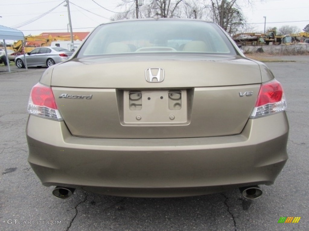 2009 Accord EX-L V6 Sedan - Bold Beige Metallic / Ivory photo #9