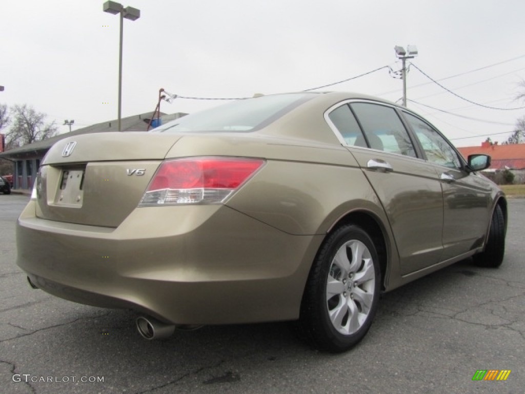 2009 Accord EX-L V6 Sedan - Bold Beige Metallic / Ivory photo #10