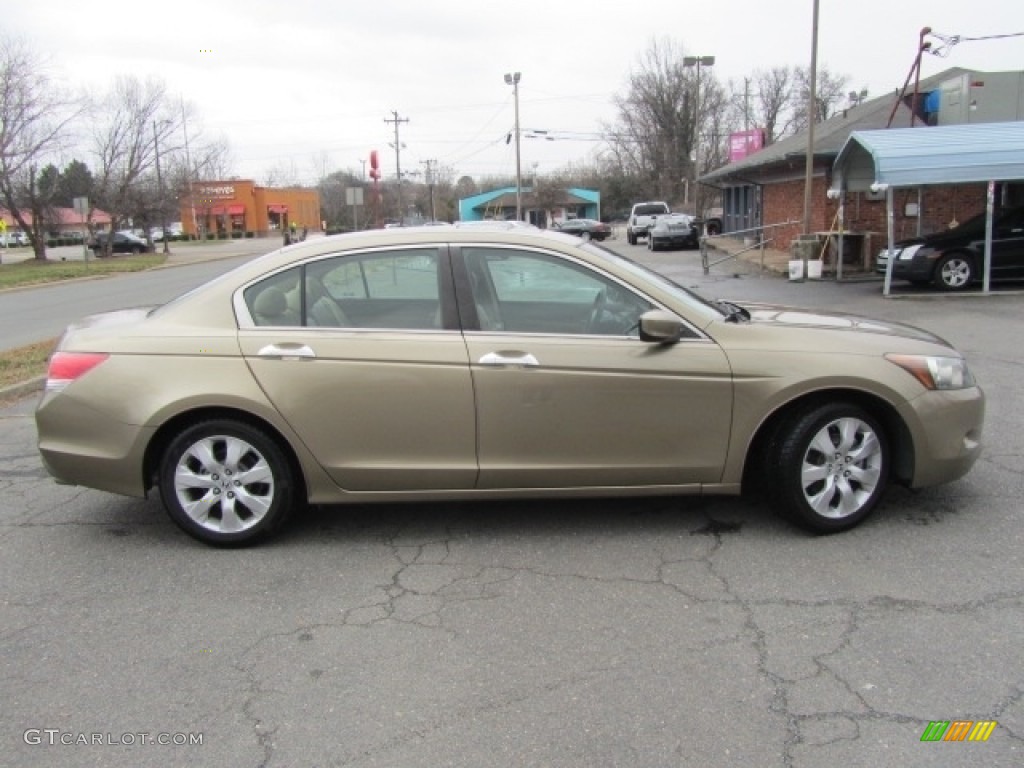 2009 Accord EX-L V6 Sedan - Bold Beige Metallic / Ivory photo #11