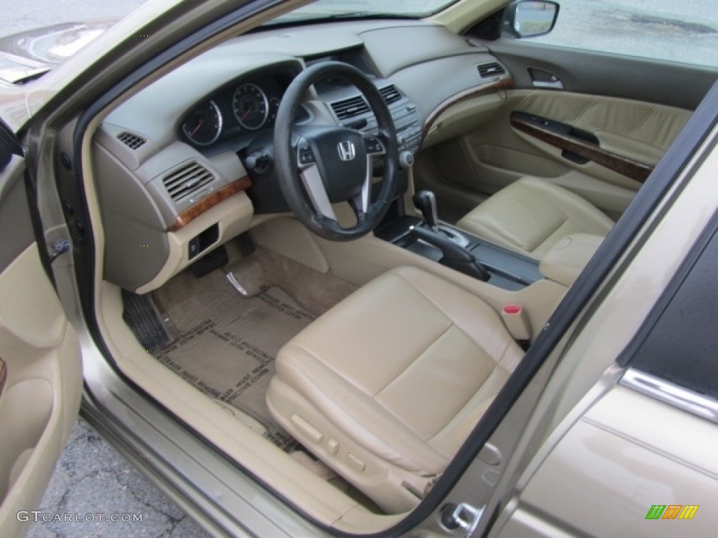 2009 Accord EX-L V6 Sedan - Bold Beige Metallic / Ivory photo #16