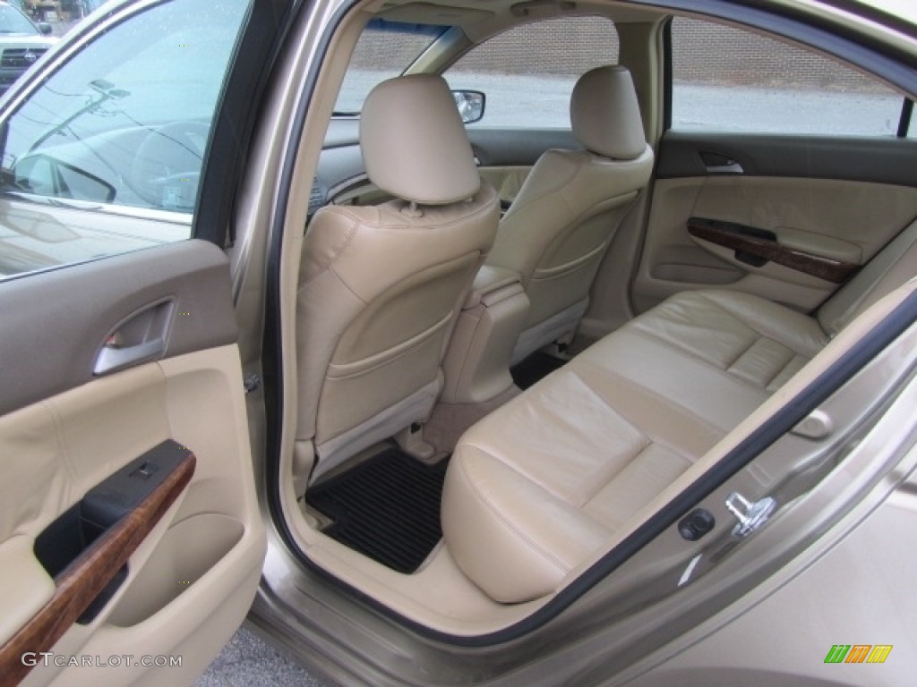 2009 Accord EX-L V6 Sedan - Bold Beige Metallic / Ivory photo #18