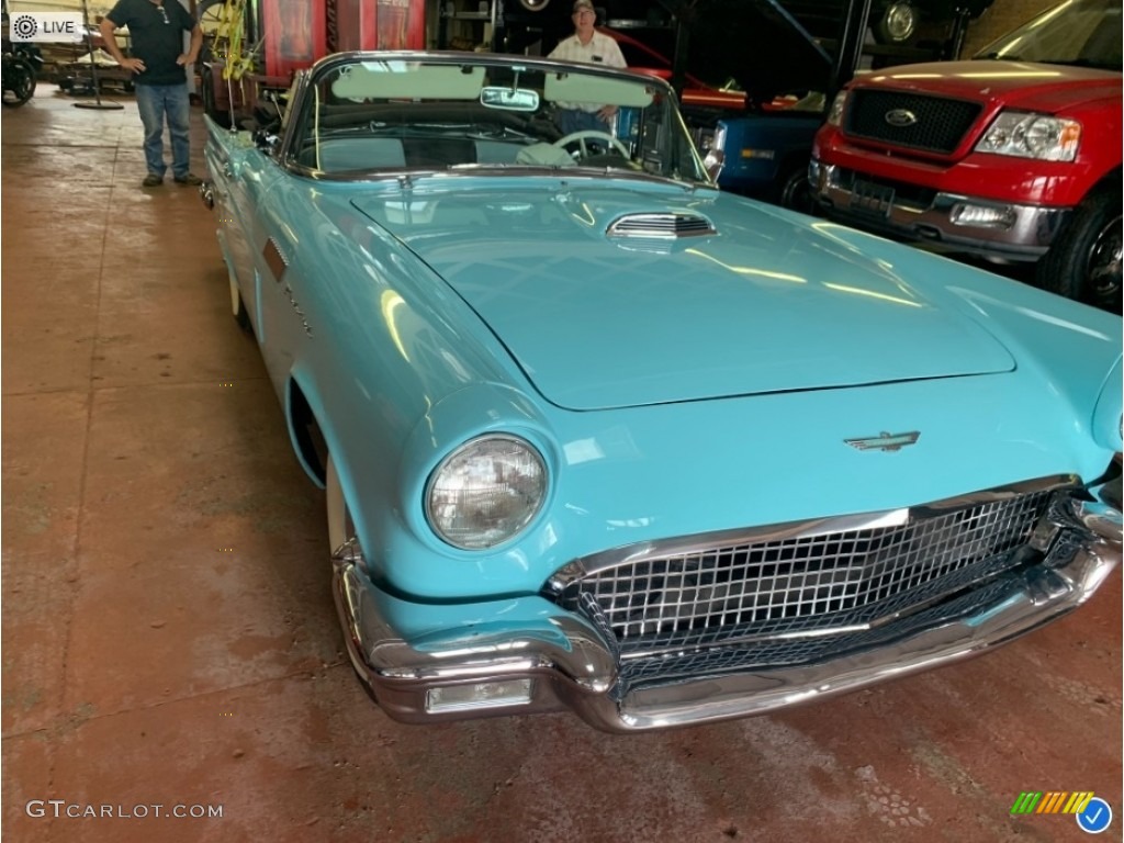 1957 Thunderbird Convertible - Starmist Blue / Blue/White photo #1