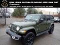 Sarge Green 2023 Jeep Wrangler Unlimited Sahara 4XE Hybrid