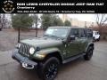 Sarge Green 2023 Jeep Wrangler Unlimited Sahara 4XE Hybrid