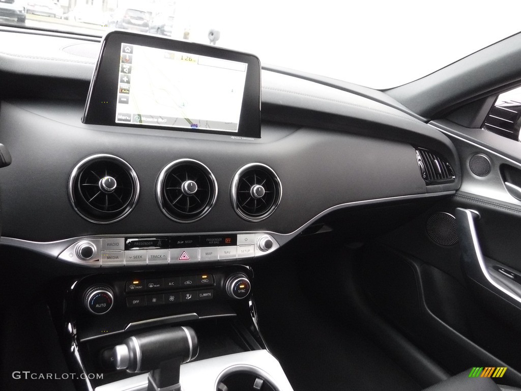 2020 Kia Stinger GT1 AWD Black Dashboard Photo #145504930