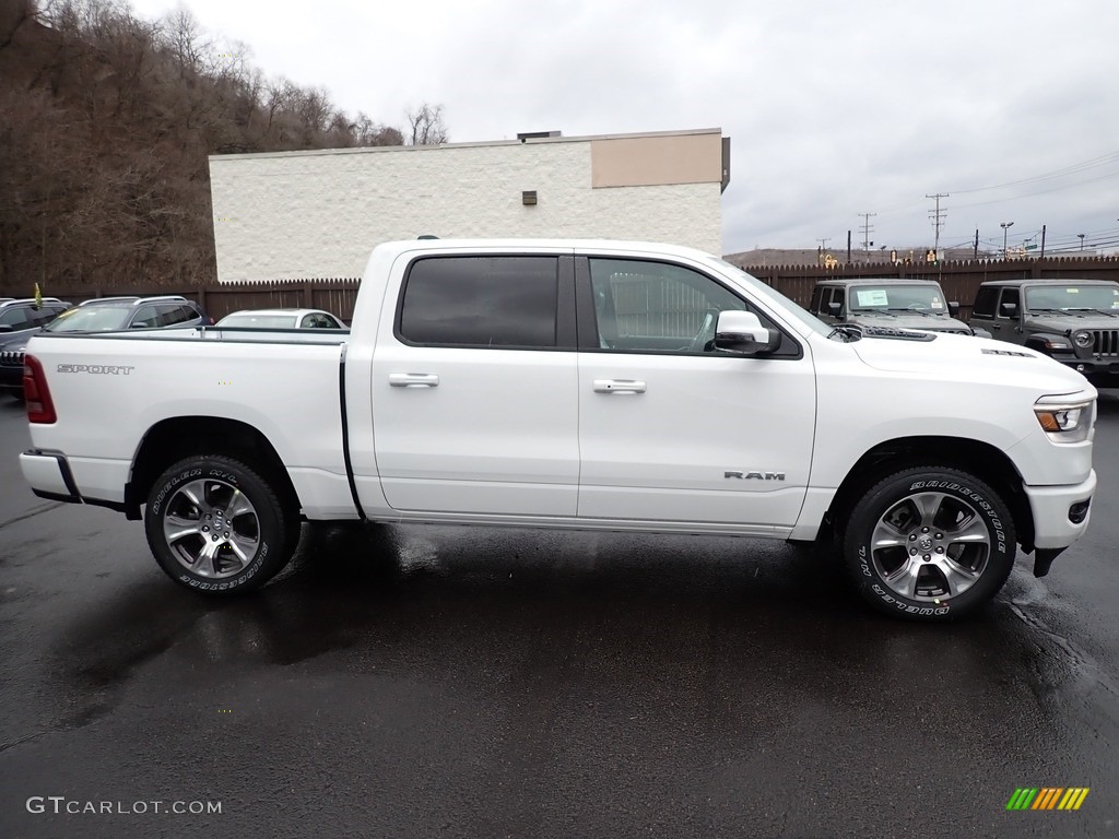 Bright White 2023 Ram 1500 Laramie Crew Cab 4x4 Exterior Photo #145505670