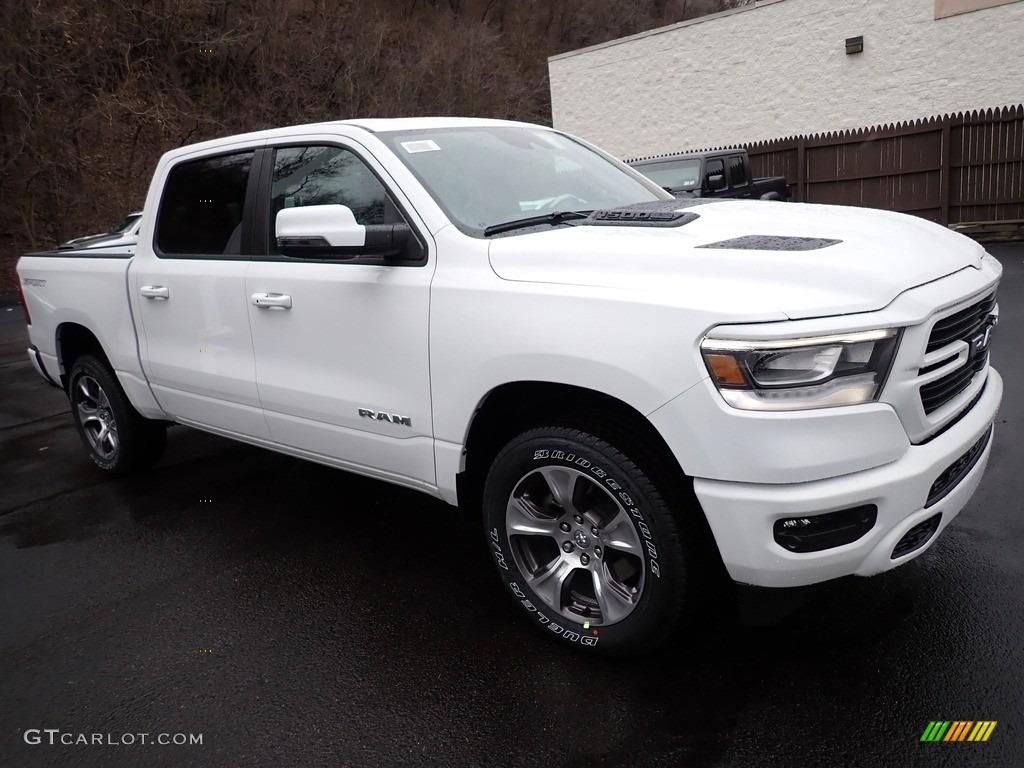 Bright White 2023 Ram 1500 Laramie Crew Cab 4x4 Exterior Photo #145505694