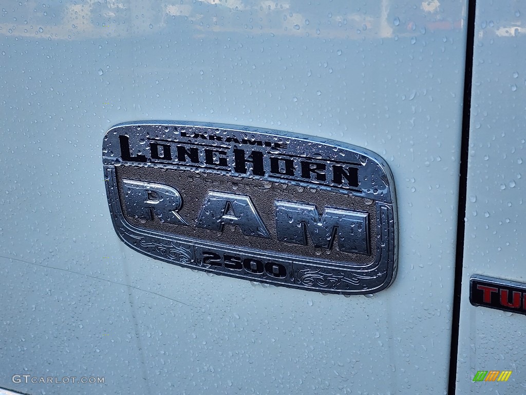 2017 2500 Laramie Longhorn Crew Cab 4x4 - Pearl White / Black/Cattle Tan photo #4