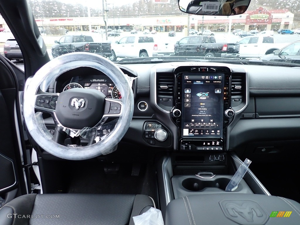 2023 Ram 1500 Laramie Crew Cab 4x4 Black Dashboard Photo #145505811