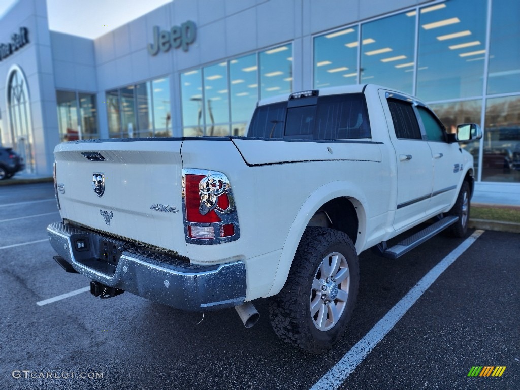 2017 2500 Laramie Longhorn Crew Cab 4x4 - Pearl White / Black/Cattle Tan photo #8