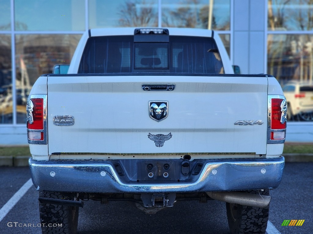 2017 2500 Laramie Longhorn Crew Cab 4x4 - Pearl White / Black/Cattle Tan photo #9