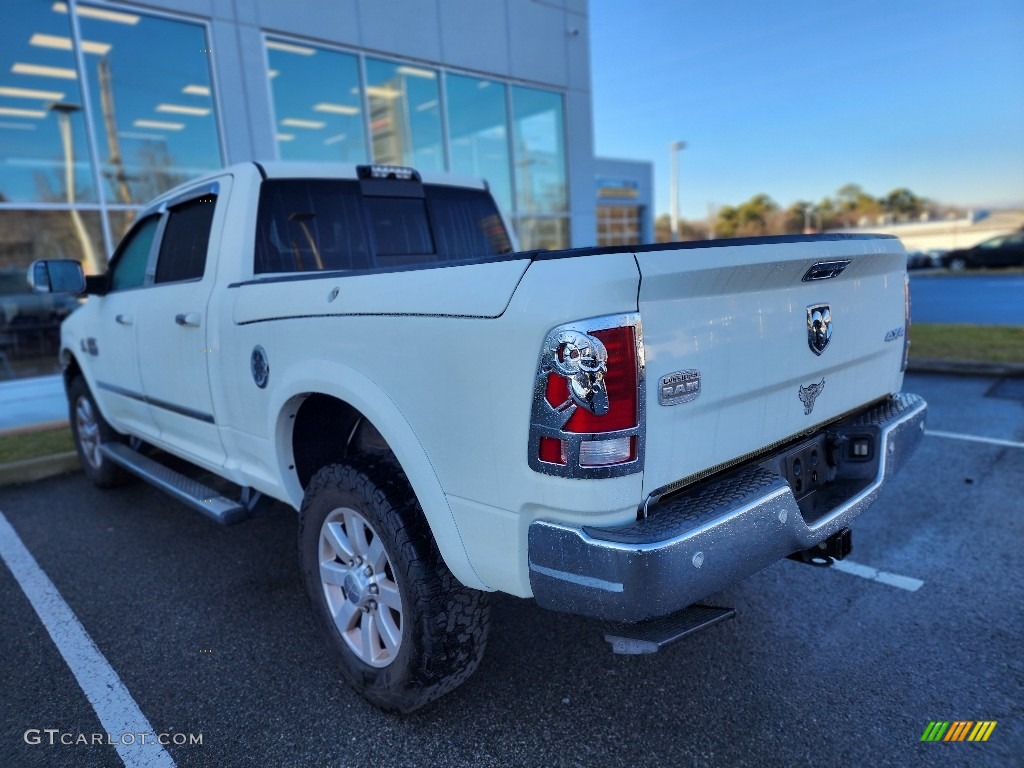 2017 2500 Laramie Longhorn Crew Cab 4x4 - Pearl White / Black/Cattle Tan photo #11