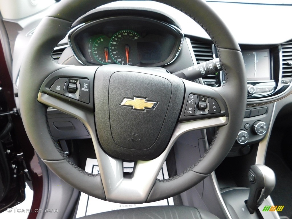 2022 Chevrolet Trax LT AWD Jet Black Steering Wheel Photo #145506924