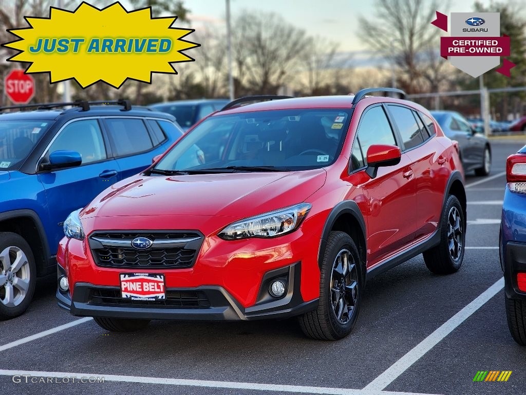 2020 Crosstrek 2.0 Premium - Pure Red / Black photo #1