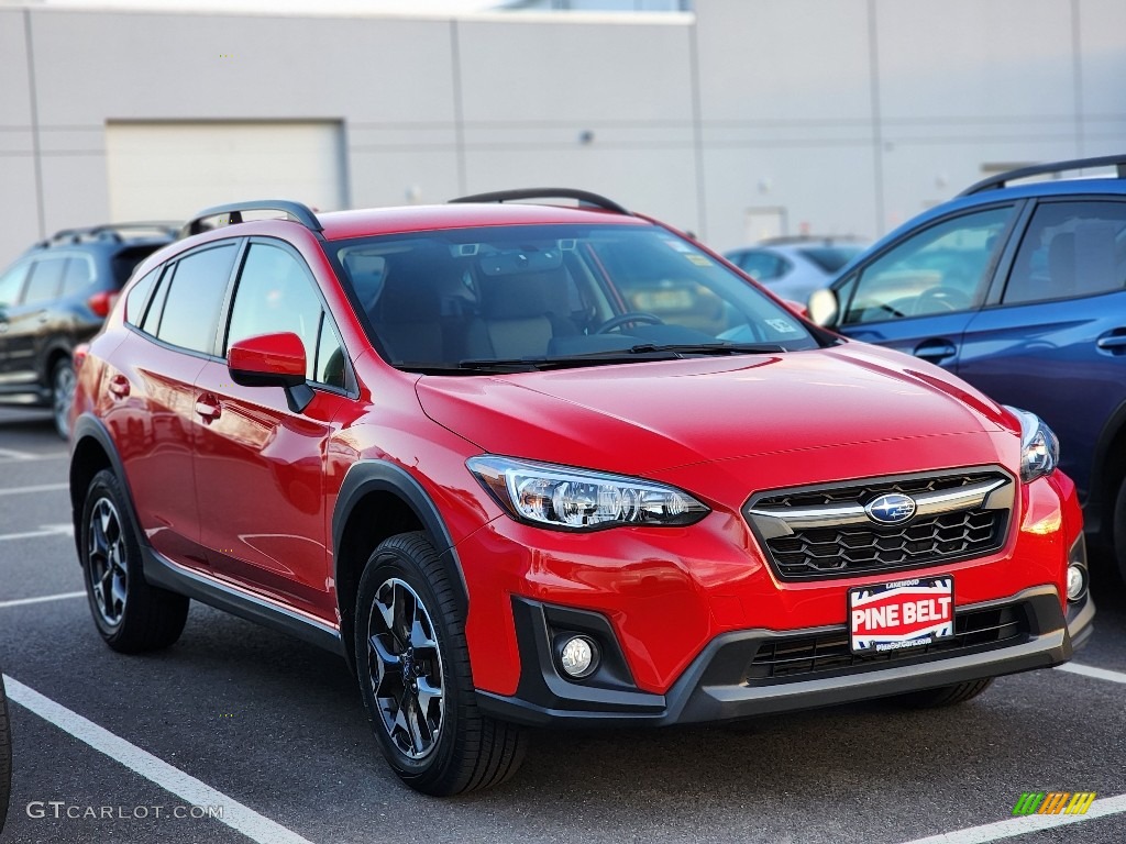 2020 Crosstrek 2.0 Premium - Pure Red / Black photo #3