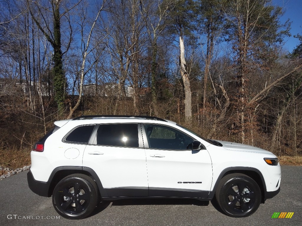 Bright White 2023 Jeep Cherokee Altitude Lux 4x4 Exterior Photo #145507788